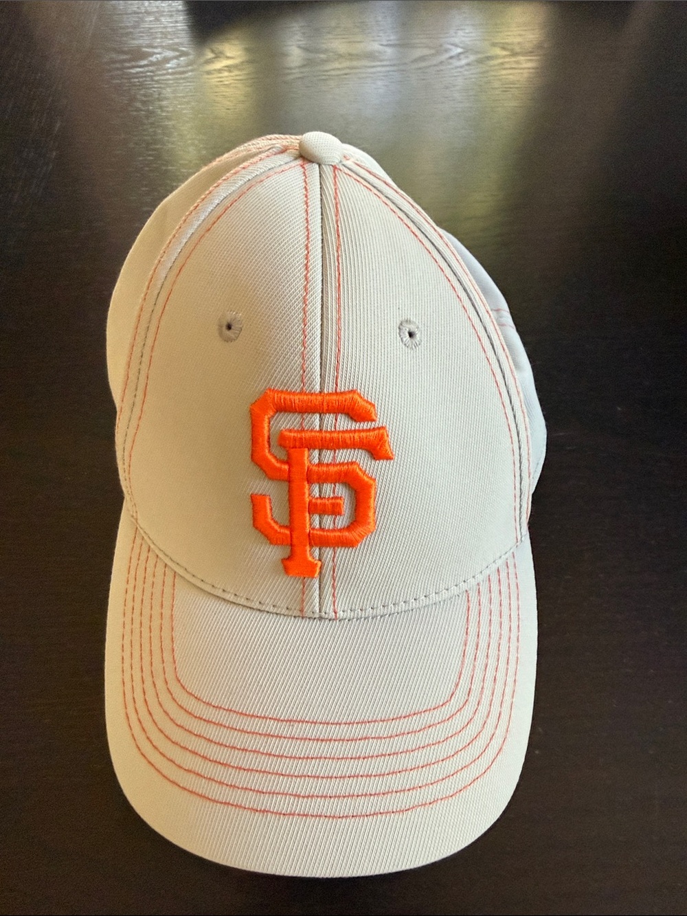 San Francisco Baseball Cap - light Grey with Orange Logo